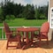 Highwood Usa Hamilton 3pc Round Outdoor Patio Furniture Dining Set AD-DNA36-RED - alternate 3